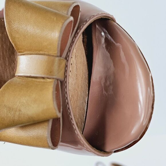 Corso Como Alfazema Genuine Leather Burnished Stiletto Heel Sandals - Picture 11 of 16